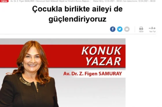 Çocukla Birlikte Aileyi de Güçlendiriyoruz
