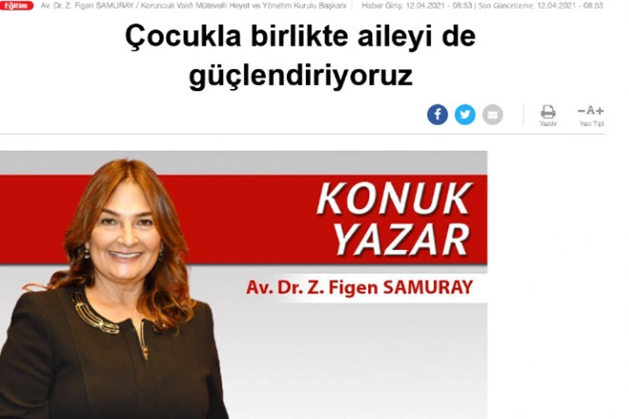 Çocukla Birlikte Aileyi de Güçlendiriyoruz