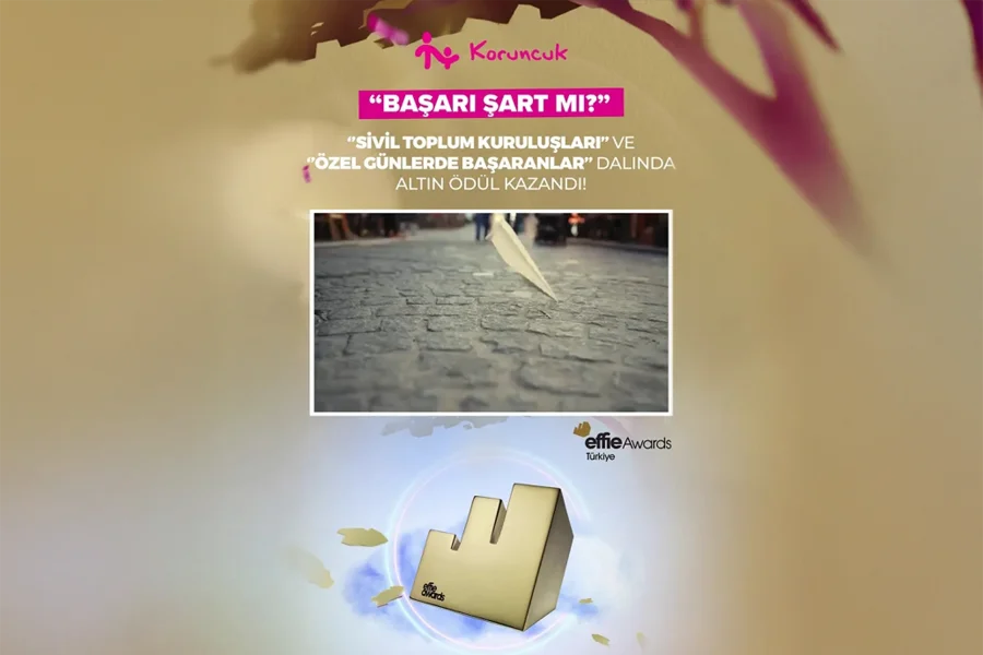 Koruncuk Vakfı, “Başarı Şart mı?” Kampanyasıyla İki Altın Effie Kazandı!