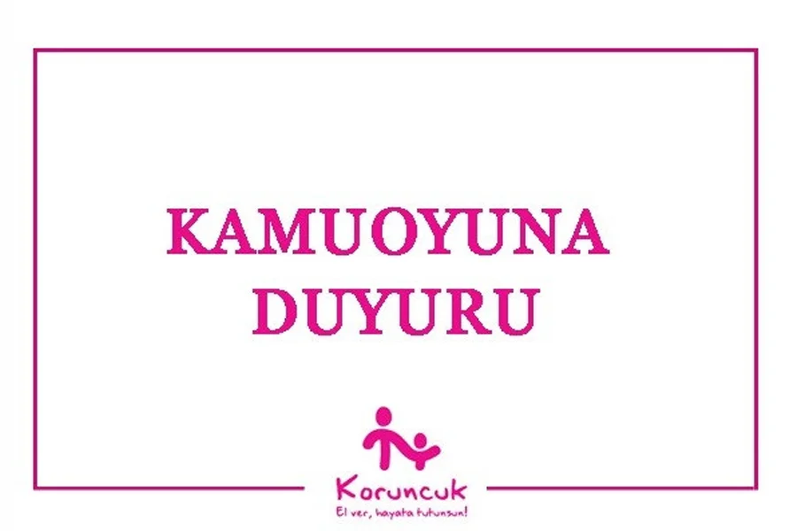 Koruncuk Vakfı Haber – 01 Ekim 2024