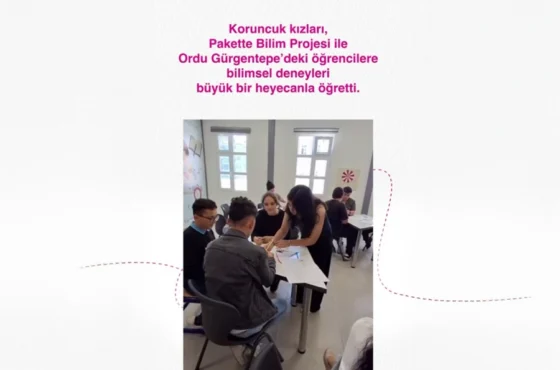 Koruncuk kızları, Pakettle Bilim Projesi