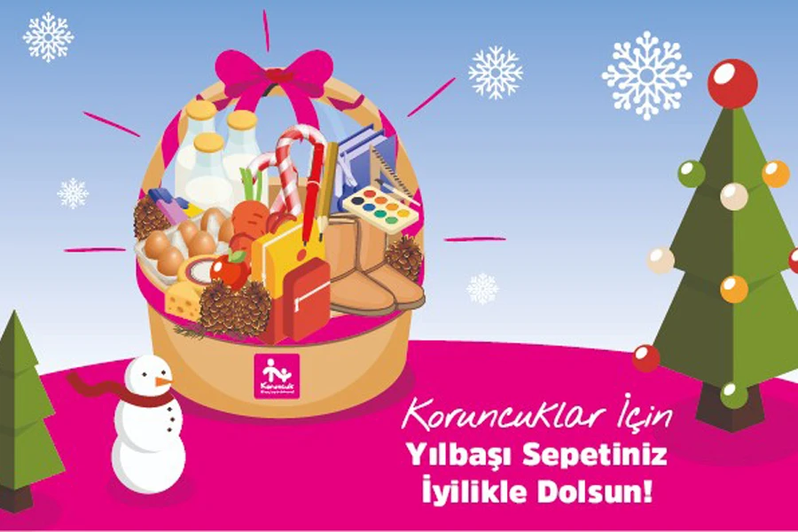 Yılbaşı Sepetiniz Koruncuklar İçin İyilikle Dolsun!
