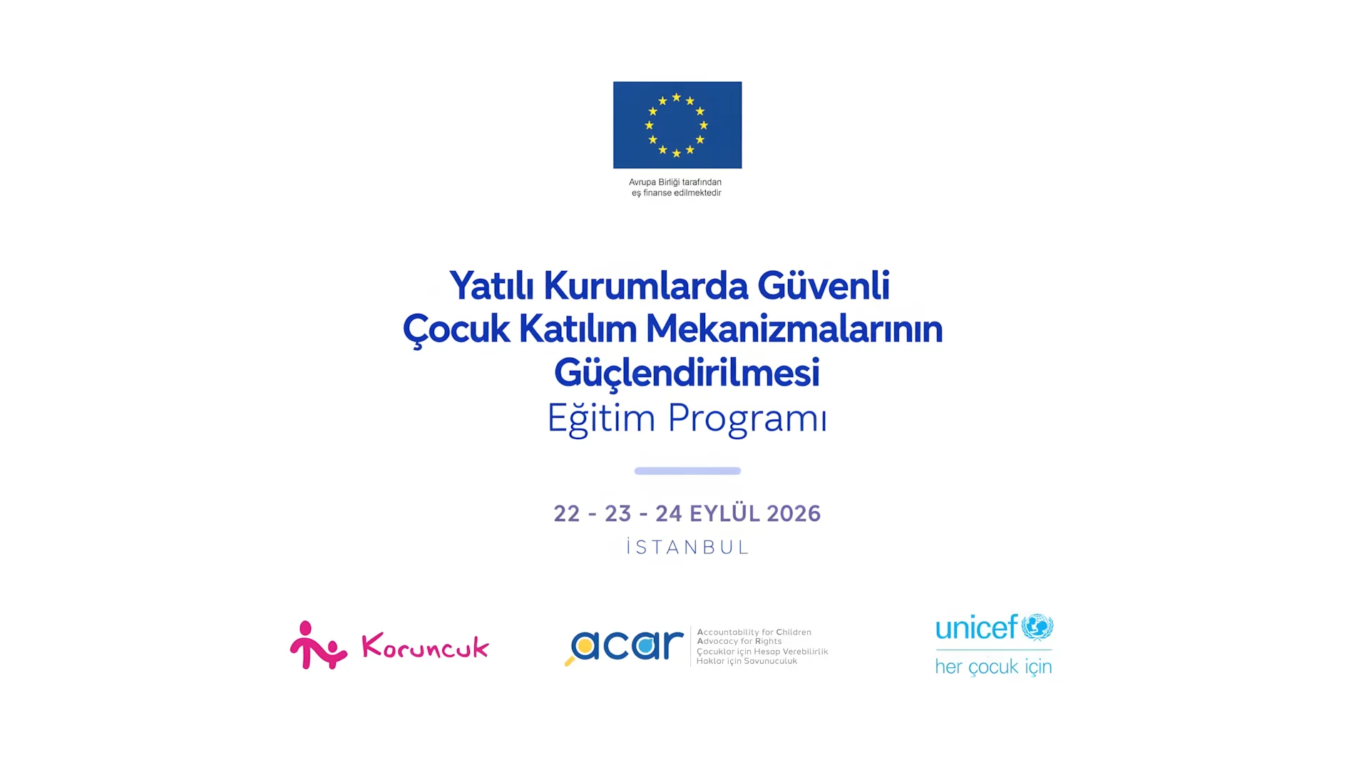 UNICEF ACAR Projesi Kapsamında Yatılı Kurumlarda Çocuk Katılımı Güçlendiriliyor
